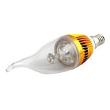 Ampolleta Led Calida Dorada Tipo Vela 3 Watts E14