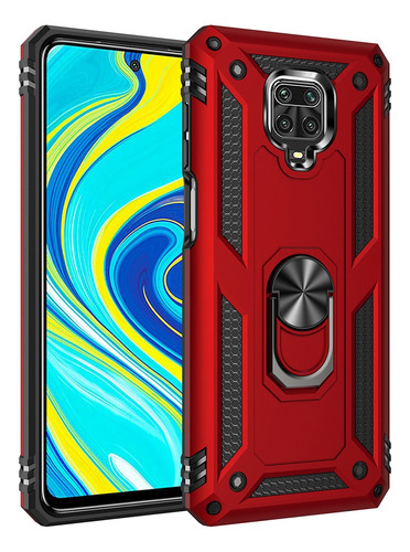 Funda Uso Rudo Con Anillo Para Redmi Note 9 Y Note 9pro Y 9s