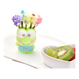 Mini Palillos Para Snacks Fruta Niño Sanrio Keroppi 