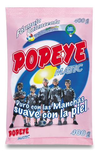 Detergente En Polvo Popeye 400g