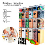 Juego De 30 Recipientes Herméticos Para Alimentos Cocina Color Transparente