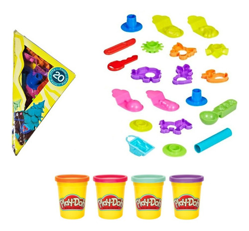 Reacondicionado Set 20 Herramientas Play-doh + 4 Lata Nuevas