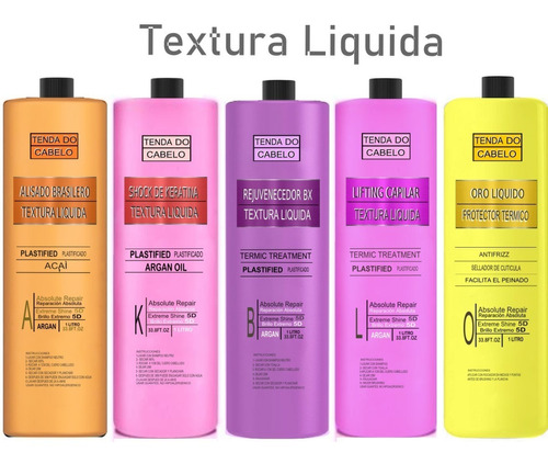 5 Litros Alisado Keratina Oro Lifting Rejuv Textura Liquida 