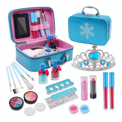 Kit De Maquillaje Lavable Niños 21 Piezas Monstyle Frozen Princesa | MercadoLibre