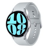 Smart Watch Reloj Samsung Galaxy Watch 6 44mm Gtia Oficial Color De La Caja Blanco Color De La Malla Silver Color Del Bisel Negro Diseño De La Malla Silicona