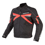 Campera Ninetoone Volt Cordura Hombre Negro Rojo