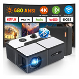 Mini Proyector Wifi Bluetooth 5g Para Exteriores 1080p/4k Ci