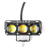 Luces Foco Neblinero Led 70w Estroboscopica Bicolor Lupa