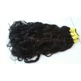 Cabelo Humano Natural Virgem Ondulado 50/55cm - 200 Gramas.