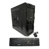 Gabinete Pc Kit Atx Negro Con Fuente 550w + Teclado Y Mouse