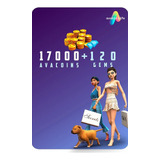 Cartão Gift Card Avakin Life - 17.000 Avacoins + 120 Gemas