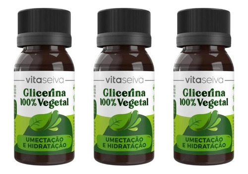 Oleo Capilar Vegetal Vita Seiva Glicerina 30ml-kit C/3un