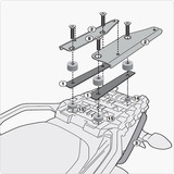 Suporte C/ Base De Baú Monokey Givi Sr3105 Vstrom 1000 14-18