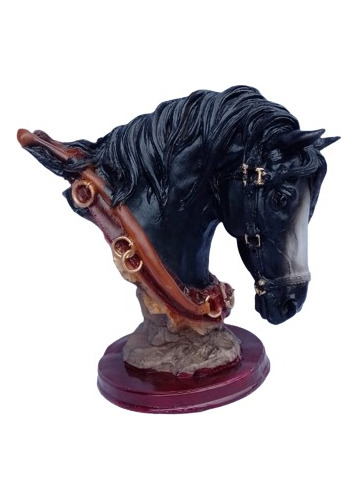 Caballo Decorativo Figura Corcel Cabeza Trofeo Resina 