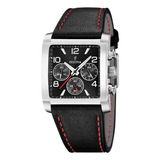 Reloj Festina Timeless Chronograph De Cuero Negro Para Hombre