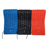 Teclado Flexible Usb Portable Viaje Salpicaduras Sin Numeros