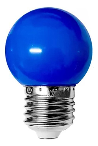 Lámpara Gota Led Azul 2w E27 Guirnalda Deco Color Pack X 5