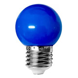 Lámpara Gota Led Azul 2w E27 Guirnalda Deco Color Pack X 5