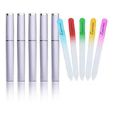 Eggsnow Glass Glass Nail File Set (5pcs) Czech Glass Nail Fi