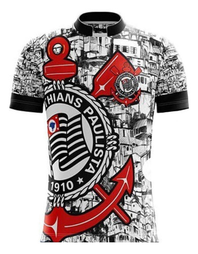 Camiseta Do Corinthians Camisa Personalizada Unissex Torcida