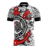 Camiseta Do Corinthians Camisa Personalizada Unissex Torcida