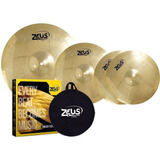 Kit Pratos Zeus Beginner Set C Hi Hat 14, Crash 16, Ride 20 