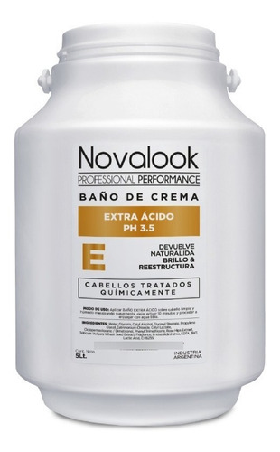 Mascara Crema Acid 5 Litros Post Tecnico Novalook