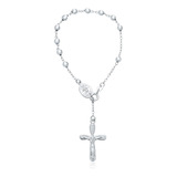 Bling Jewelry Jesús Crucifijo Infinito Cruz Virgen María Ros