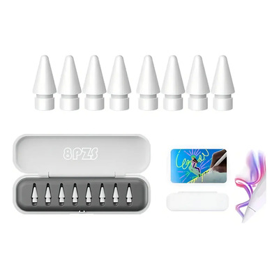 8pzs Puntas De Repuesto Para Apple Pencil 1st 2nd Gen iPad Con Apple Pencil Lapiz Para Tablet Accesorios Para iPad Con Caja | Meses sin interés