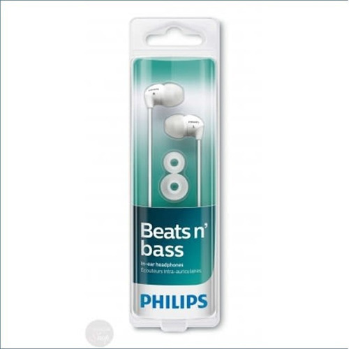 Audifonos Alambricos Philips Beats N´ Bass She3590 Color Blanco