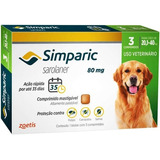 Antipulga Simparic 80 Mg 20 A 40 Kg 3 Comprimidos + Brinde