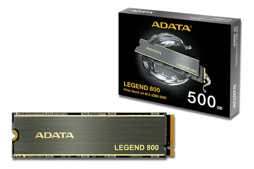 Ssd 500gb Adata Legend 800 M.2 Nvme Pcie Gen4 X4 2280 Aleg-800-500gcs Velocidade De Leitura 3500mb/s Pc Notebook
