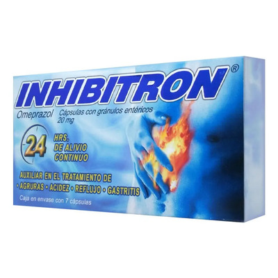Inhibitron Cápsulas 20 Mg, 7 Cápsulas | MercadoLibre