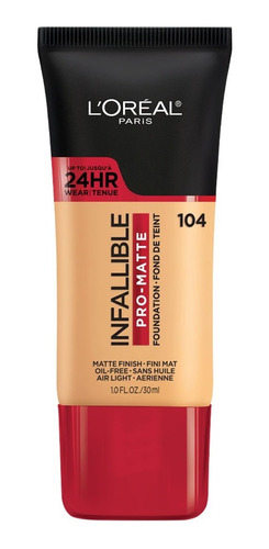 Base Maquillaje Infallible Pro Matte Loreal 104 