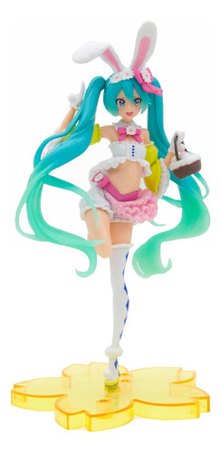 Figura Hatsune Miku Orejas De Conejo Figura De Acción 22cm