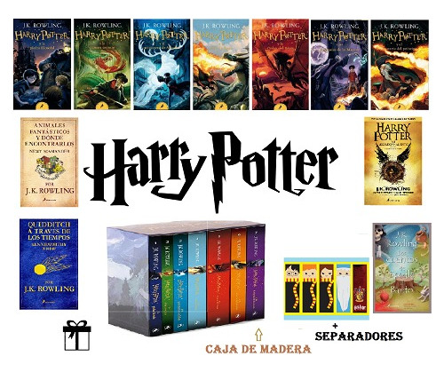 11 Libros Saga Harry Potter -j K Rowling Caja Especialmadera