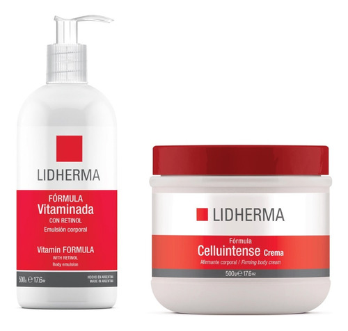 Celluintense + Vitaminada Con Retinol Vit. A Y E Lidherma 