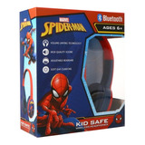 Audífonos Diadema Bluetooth Spiderman Volumen Seguro Niños