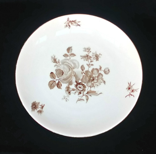 Plato Porcelana Thomas Decoración Motivo Floral/de Colección