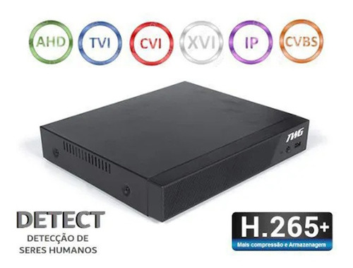 Dvr 8 Canais Full Hd Ahd Cvi Tvi Ip 5x1 Analógico Twg