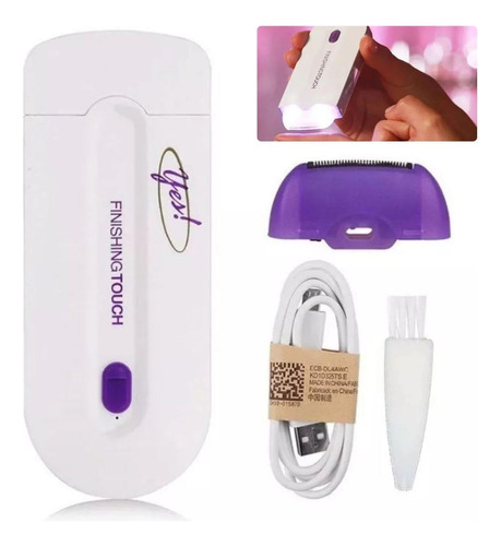 Depilador Elétrico Feminino Intimo Sem Dor Sensor Usb Cor