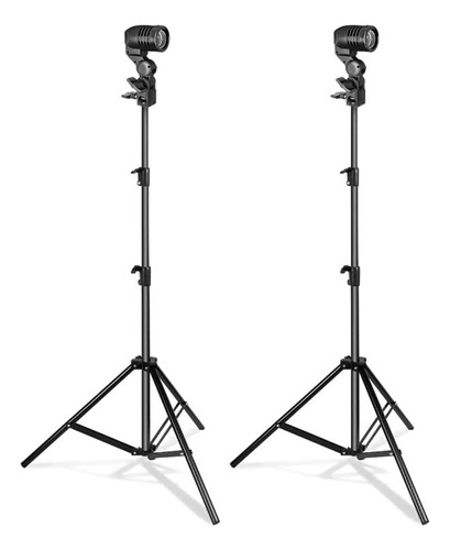 Kit 2 Soportes De Luz Para Estudio De Fotografía Con Tripode