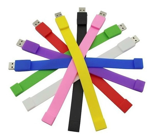 Pulsera Pendrive 4 Gb, Calidad, Nuevos, Practicos, Colores