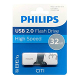 Pendrive Philips 32 Gb Usb 2.0 Citi Blanco