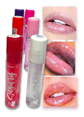 Labial Brillo Roll - On - Pink 21 -  Combo X 6 Unidades