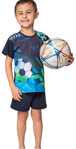 Pijama Niño Verano Pelota Bianca Secreta 24067e T10 Al 14