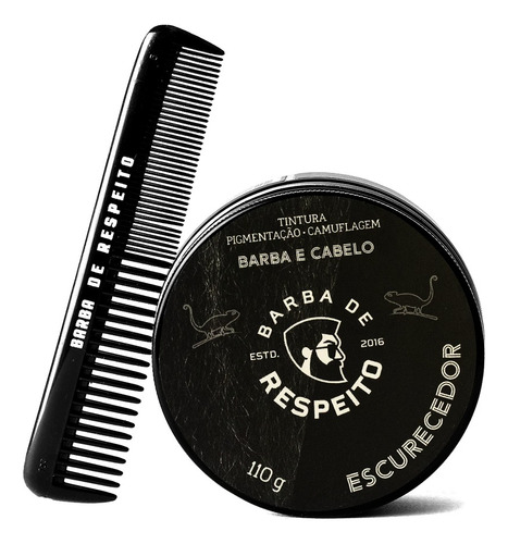 Escurecedor De Barba E Cabelo Premium - Barba De Respeito