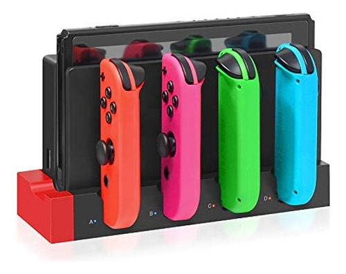 Cargador Para Joycon Nintendo Switch Base Accesorios Poder