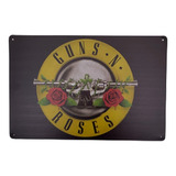 Placa Pequeña Guns And Roses Moblihouse