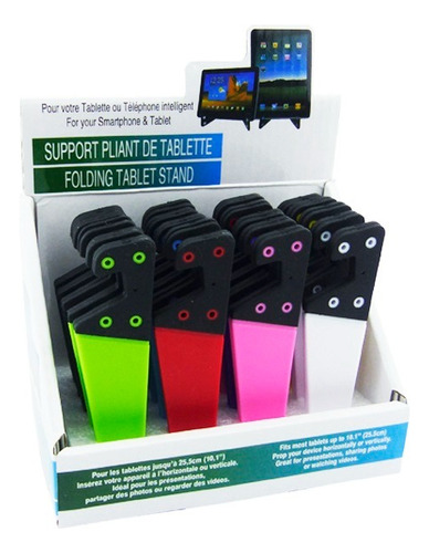 Porta Tablet Para Sobremesa, Set X 20 Pcs. Colores Surtidos.